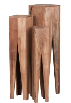 Beistelltisch 3er-Set Akazie