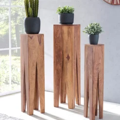 Beistelltisch 3er-Set Akazie