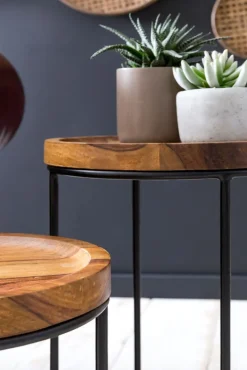 Beistelltisch 2er-Set rund