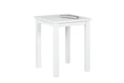 Beistelltisch HOLGER 45x55x45 cm Massivholz weiß