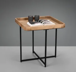 Beistelltisch JENNY 57 x 57 cm braun/ schwarz