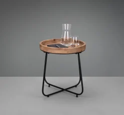 Beistelltisch JIL 52 x 48 cm braun/ schwarz