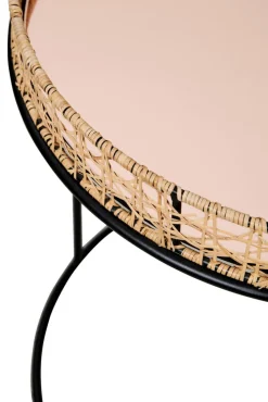 Beistelltisch KARJANA 2-teilig braun/ schwarz