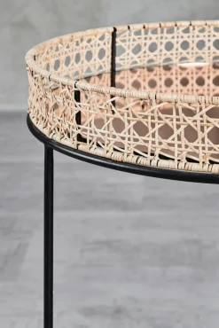 Beistelltisch KARJANA 2-teilig braun/ schwarz