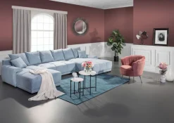 Beistelltisch MAXIMUS Terrazzo Ø 48 x 50 cm Weiß-Grau meliert