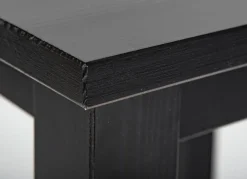 Beistelltisch MICHAEL 45x55x45 cm Massivholz schwarz