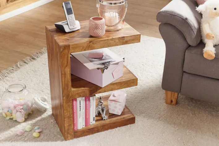 Beistelltisch MUMBAI 45 x 30 cm Sheesham