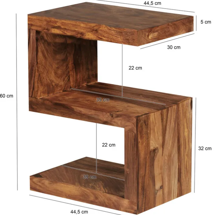 Beistelltisch MUMBAI 44,5 x 30 cm Sheesham