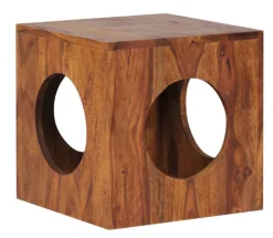 Beistelltisch MUMBAI 35 x 35 cm Sheesham massiv