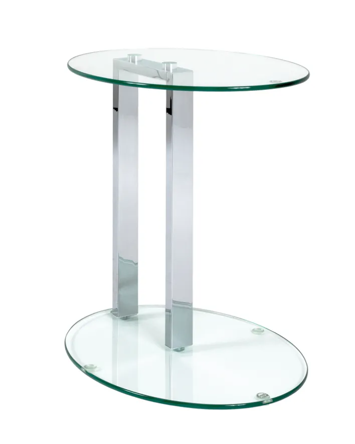 Beistelltisch oval ARTUR 2 45 x 35 cm Glas