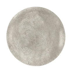 Beistelltisch PADMA 60 x 60 cm silberfarbig/schwarz