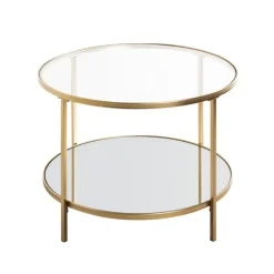 Beistelltisch PORTO 60 x 45 cm goldfarbig