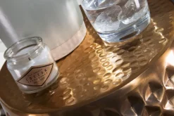 Beistelltisch rund 32 cm Goldfarbig