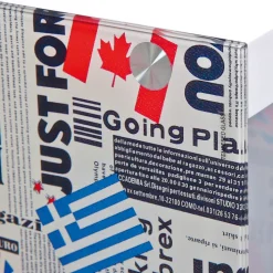 Beistelltisch TOM 38x46x33,5 cm weiß/Motiv