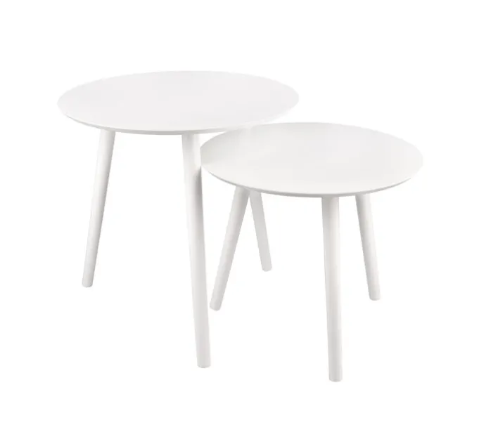 Beistelltisch VILMA 2-teilig weiss