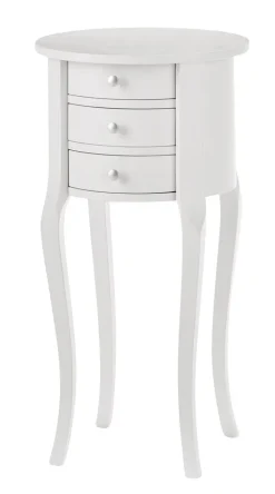 Beistelltisch VISTA 35 x 68 cm weiß