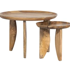 Beistelltisch-Set HIGH HEELS 2-teilig Mangoholz