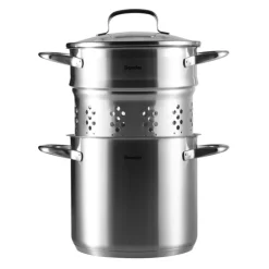 Berndes Pasta Topf Edelstahl 20 cm silberfarbig