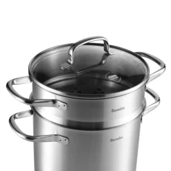 Berndes Pasta Topf Edelstahl 20 cm silberfarbig