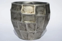Übertopf 15 cm altsilberfarbig