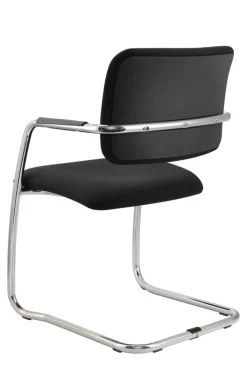 Besucherstuhl 2er Set 56 x 81 x 59 cm schwarz