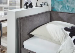 Bett FUN 90 x 200 cm grau