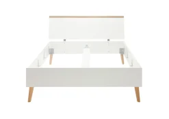 Bett LENA weiß/ braun