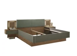 Bettanlage SIMADA 3-teilig braun/ grün