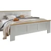 Bettgestell MARLOW 180 x 200 cm weiß/ braun