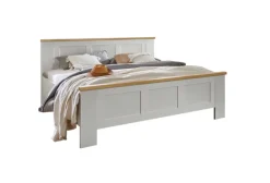 Bettgestell MARLOW 180 x 200 cm weiß/ braun