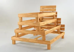 Bettgestell MY TIME 180 x 200 cm Kernbuche massiv geölt