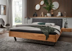 Bettgestell VI 180 x 200 cm braun/ anthrazit