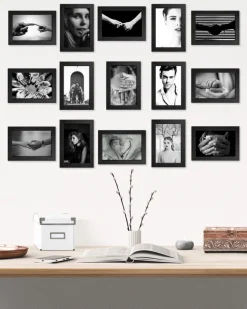 Bilderrahmen TULIPA 30 x 40 cm schwarz