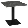 Bistro-/Bartisch JARO 70 x 70 cm grau/schwarz matt