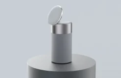 Bluetooth-Lautsprecher mit Ladefunktion und Nachtlicht grau