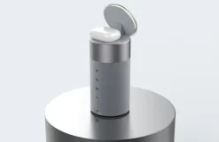 Bluetooth-Lautsprecher mit Ladefunktion und Nachtlicht grau