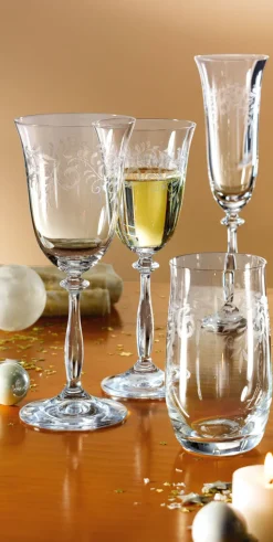 BOHEMIA SELECTION Rotweinglas ROMANCE 6er Set - je 350 ml