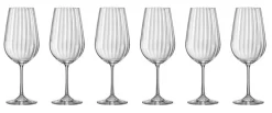 BOHEMIA SELECTION Rotweinglas WATERFALL 6er Set