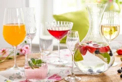 BOHEMIA SELECTION Rotweinglas WATERFALL 6er Set