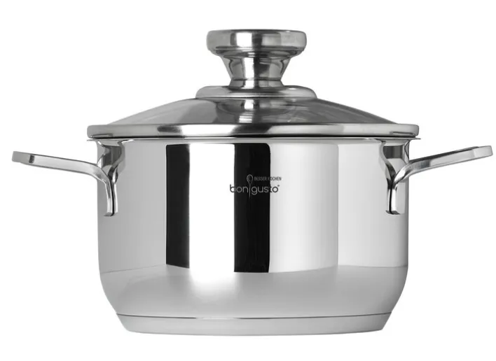 bongusto Topf-Set 5-teilig Edelstahl mit Deckel