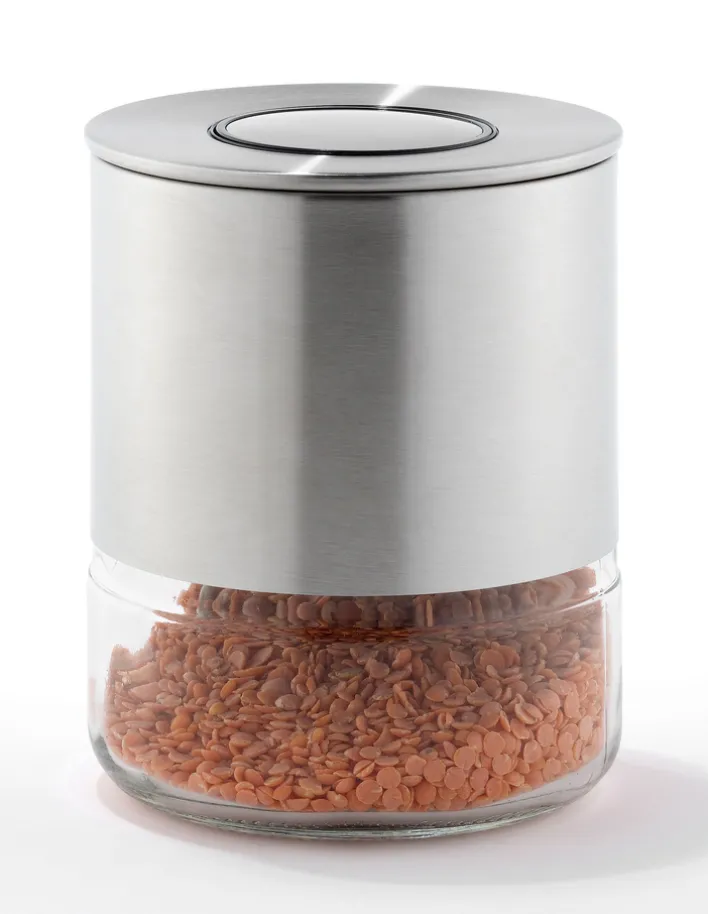 bongusto Vorratsglas 440 ml Glas/Edelstahl
