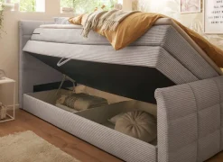 Boxspringbett DARIO 100 x 200 cm grau