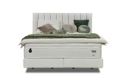 Boxspringbett PALERMO 180 x 200 cm weiß