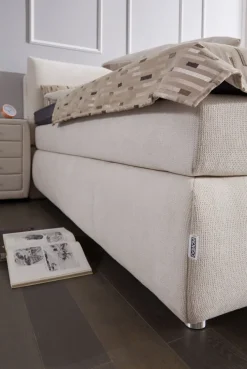 Boxspringbett SUPREME COMFORT 180 x 200 cm Stoffbezug beige