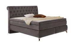 Boxspringbett SVENJA 180 x 200 cm grau