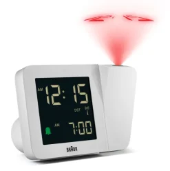 BRAUN Funkwecker 13 cm weiß