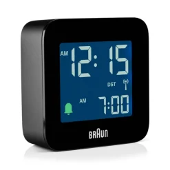 BRAUN Funkwecker flach schwarz
