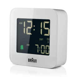 BRAUN Funkwecker flach weiß