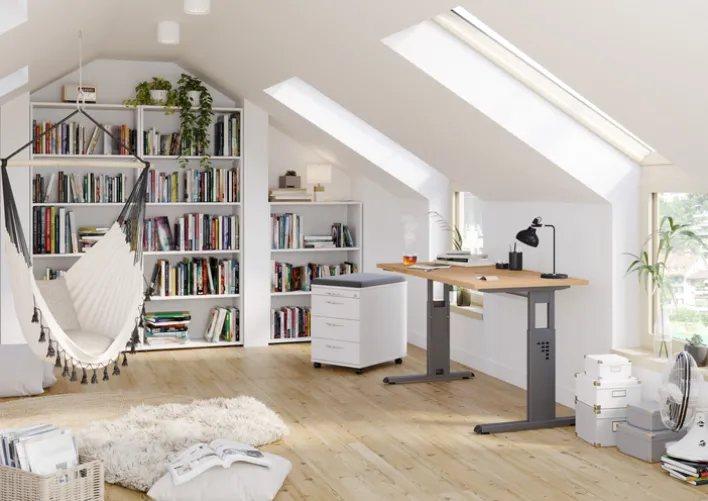 Büroregal 80 x 114,4 cm Weiß