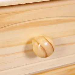 Buffet LUIS 130x198x43 cm Massivholz Kiefer Natur